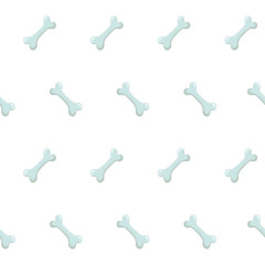 Seamless pattern with bones for pets. Or bones from the trash