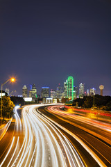 Dallas cityscape at the night time - 241456880