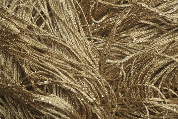 shiny brown threads