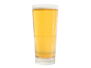 IPA beer on a white background. Alcohol menu.