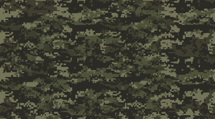 Print Texture military camouflage seamless pattern. Abstract army and hunting masking ornament - 241459438