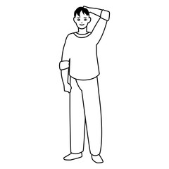 young man avatar character