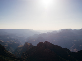 Fototapeta na wymiar Sunrise over Grand Canyon National Park in Arizona, United States.