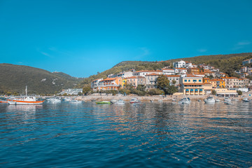 Fototapeta na wymiar coastline of rabac, croatia