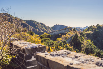 The Great Wall of China. Great Wall of China is a series of fortifications made of stone, brick