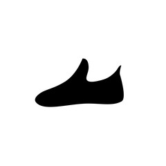 Flat, formal shoes vector icon.