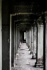 The balcony in Angkor Wat