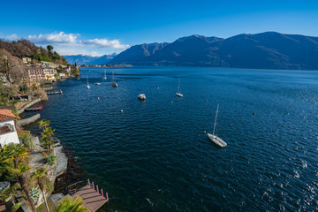 Lake Maggiore and Ascona city, Switzerland