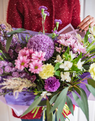 Obraz premium nice bouquet in the hands