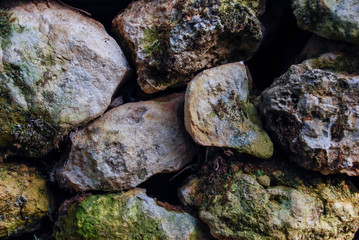 Wall of rocks
