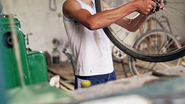 Something is wrong with the bike. Bike repair