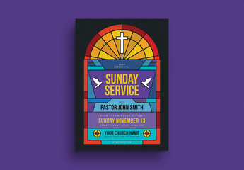 Sunday Service Flyer Layout
