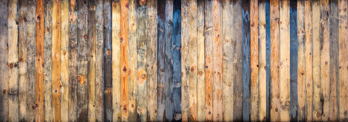 Brown wood colored plank wall texture background