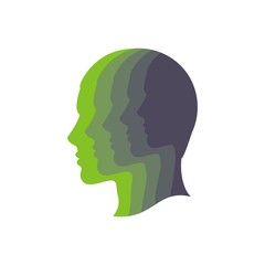 Силуэт головы человека