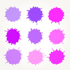 Abstract artistic paint drops