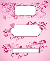 Valentine's day ornate frames