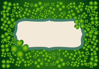 Saint Patrick's Day frame background