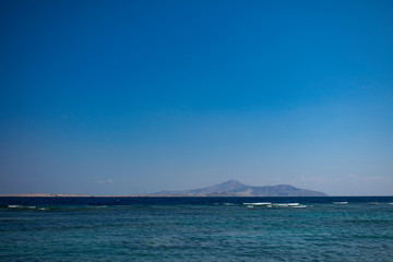 Fototapeta premium Beautiful view of the Red Sea and Tiran Island