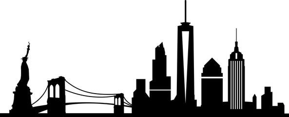 New York City Skyline - obrazy, fototapety, plakaty