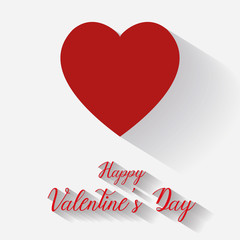 Happy valentine's day on white background, vectorHappy valentine's day heart on white background, vector, illustration, eps file