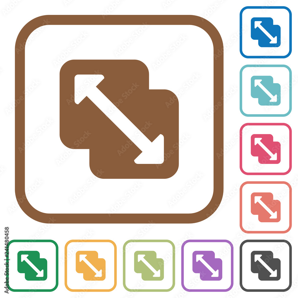 Poster merge shapes simple icons