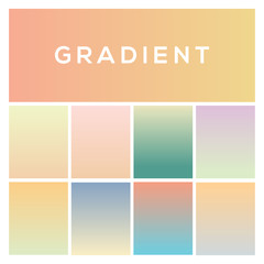 Obraz premium Soft color gradients. Trendy modern design. Modern screen vector design for mobile app. Color background.