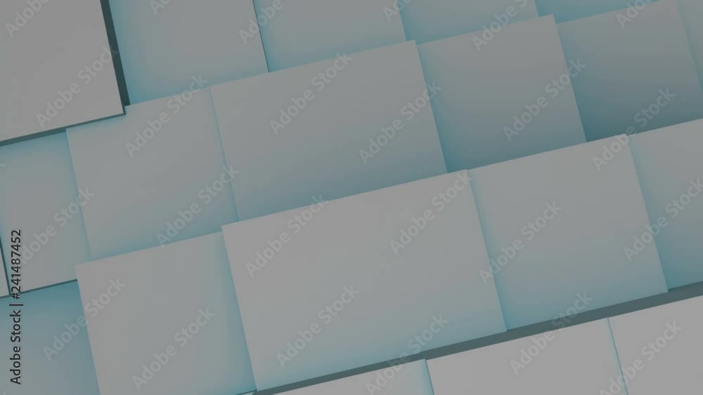 Poster abstract 3d cubes seamless loop slow motion animation