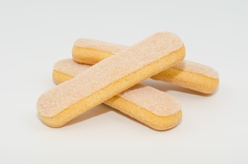  Ladyfingers. Boudoirs - french biscuits. Biscotti savoiardi 