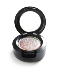 Eye shadow on white background. Decorative cosmetics