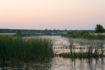 Sunrise over the lake