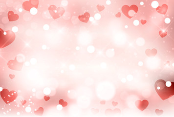 バレンタイン　ハート　冬　背景 