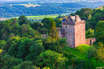 Fototapeta na wymiar Medieval Castle Campbell near Dollar, Clackmannanshire, Scotland