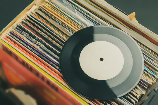 Crate Digging In Vinyl Record Collection B