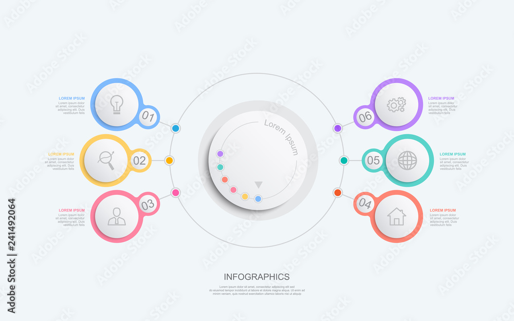 Poster business infographic and data visualization. vector abstract infographics timeline design template. 