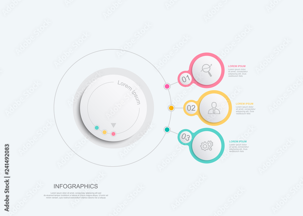 Poster business infographic and data visualization. vector abstract infographics timeline design template. 