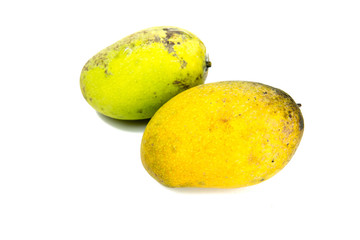 fresh mango on white background