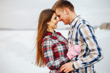 Obraz premium couple in a park