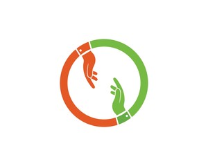 Hand Care Logo Template vector icon