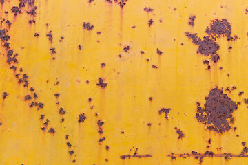 Rust on steel plate