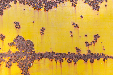 Rust on steel plate