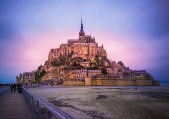 Fototapeta na wymiar Mt. Saint Michel, France. Normandy. Europe 