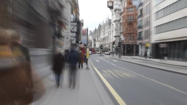 Time lapse. A walk through the old parts of London.