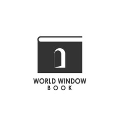 world window book logo template
