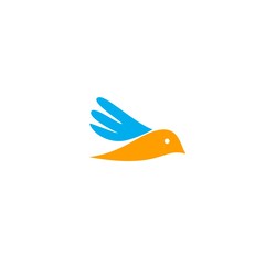 free bird logo vector illustration