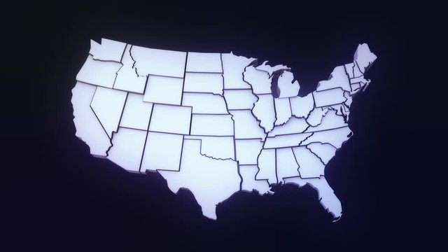 Animated USA map with ALPHA matte