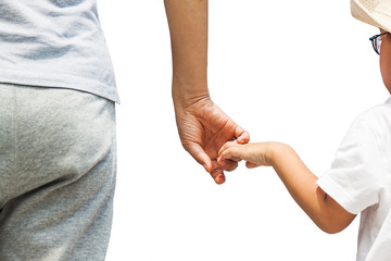 hand of father and son