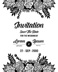 Cover design with leaves ornaments vector illustration