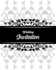 wedding invitation Floral vector background hand draw vector art