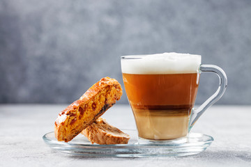 Biscotti and cappuccino