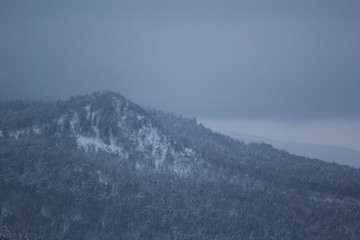 snowy landscape in the mountains